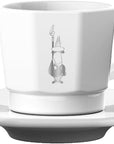 Bialetti set 4 tasses Tazzine blanc