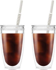 Bodum Pavina to Go 2-Pack Double-Walled Tumblers with Lids 13.5oz