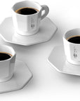 Bialetti set 4 Tazzine cups white