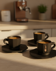 Bialetti set 4 tasses Tazzine noir
