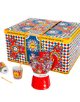 Moka Express 2-cup set, porcelain cups and Bialetti Dolce & Gabbana stirrers