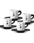 Set 4 tasses Tazzine n & b - Bialetti