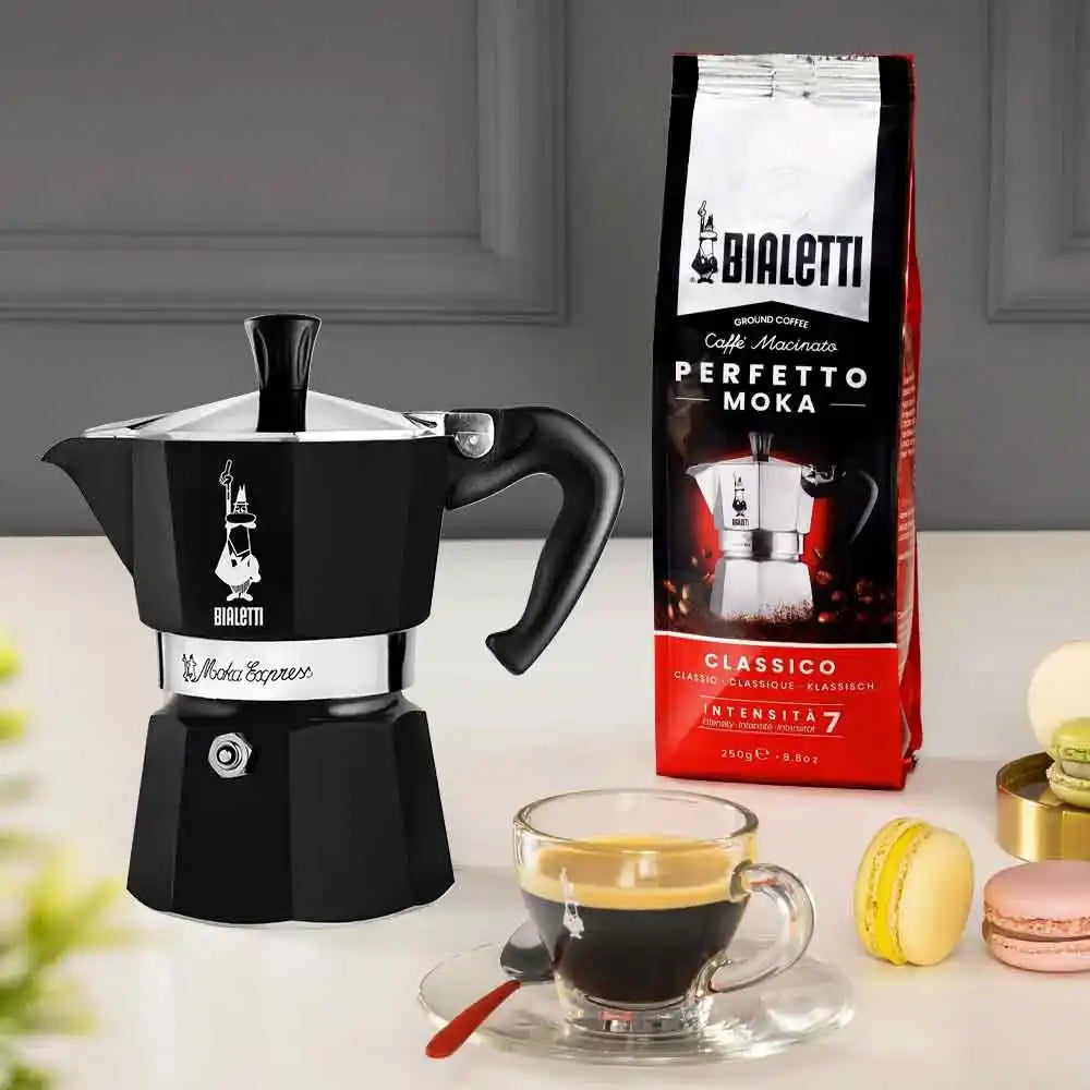 Bialetti Moka Express Noire 3 tasses