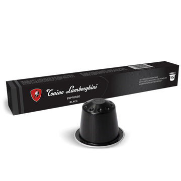 Lamborghini - Boîte de capsules compatibles Nespresso BLACK