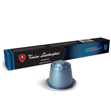 Lamborghini - Boîte de capsules compatibles Nespresso DECAFFEINATO