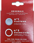 Bialetti 3 joints et 1 plaque Moka Express, Dama, Eletrika et Mini Express 2 tasses