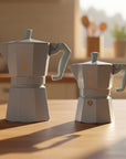 Exclusive pastel blue 3-cup moka