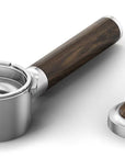Trousse d'accessoires pour machine à espresso en bois de noyer