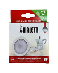 Bialetti 3 joints et 1 plaque Moka Express, Dama, Eletrika et Mini Express 2 tasses