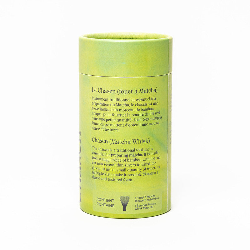 Fouet à Matcha Chasen en bambou blanc
