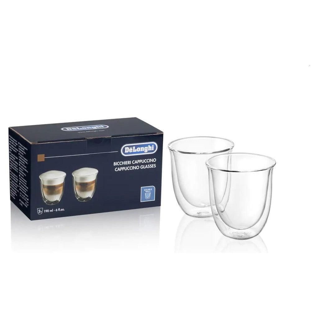 Delonghi 190ml Double Wall Cappuccino Cups