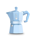 Exclusive pastel blue 3-cup moka