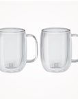 Zwilling- Ensemble de 2 Verres à café double paroi avec anse 355ml