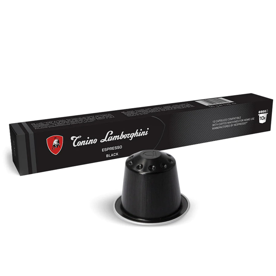 Boîte de capsules compatibles Nespresso de Conino Lamborghini BLACK