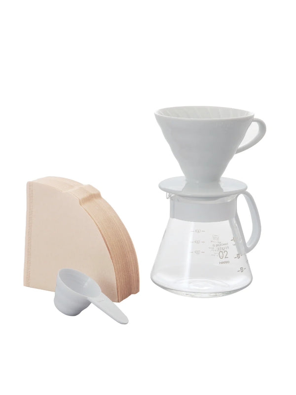 Kit égouttoir en céramique V60 - Hario