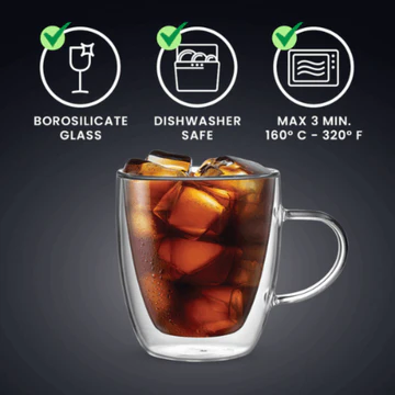 Bialetti 2 double wall cups Capri 160mL