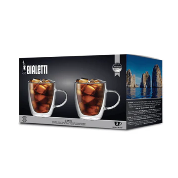 Bialetti 2 double wall cups Capri 160mL