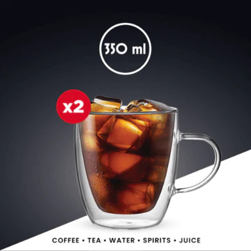 Bialetti 2 double wall cups Capri 160mL