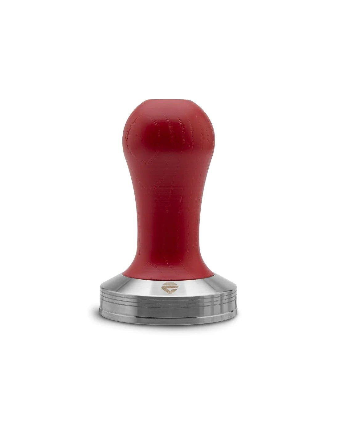 Lelit Stainless steel tamper with red wooden handle