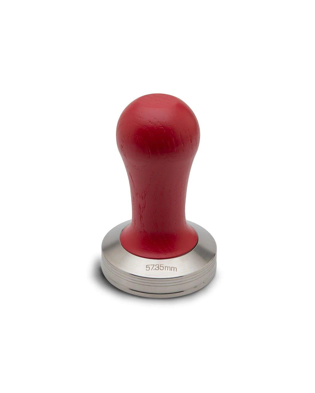 Lelit Stainless steel tamper with red wooden handle